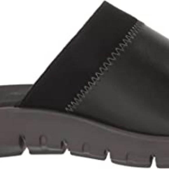 Cole Haan Zerogrand Sandal LX Men's Black Leather LTE Slide Sandal, C35170 NEW - Picture 7 of 8